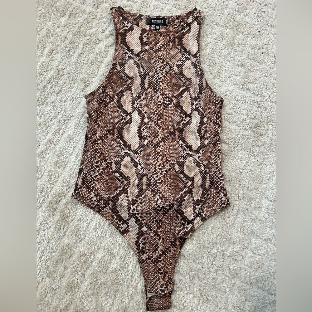 Snake Print Bodysuit